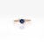 2020s Ceylon Blue Sapphire Ring With Earth-Mined Diamond Accents in Solid 14k Gold, Size 6.75 For Sale - Image 5 of 10