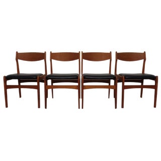 Teak Dining Chairs by Erik Buch for Od Møbler, 1960s, Set of 4 For Sale