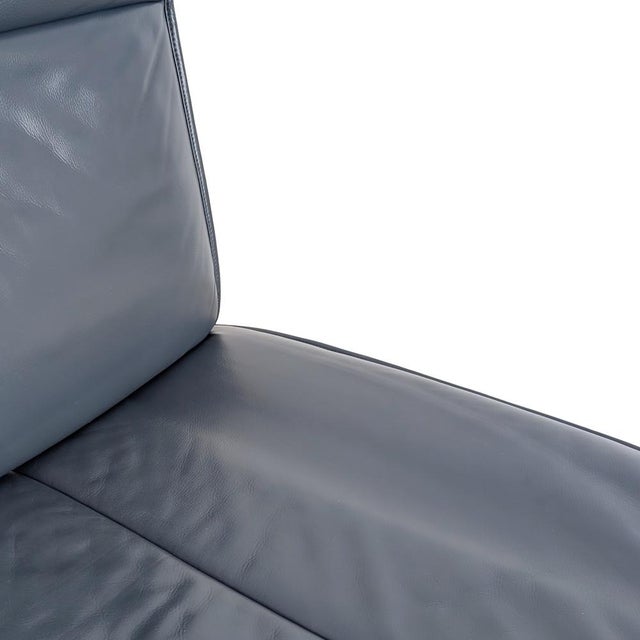 Mid-Century Sofa DS 450 in Leather Black Blue from de Sede For Sale - Image 13 of 15