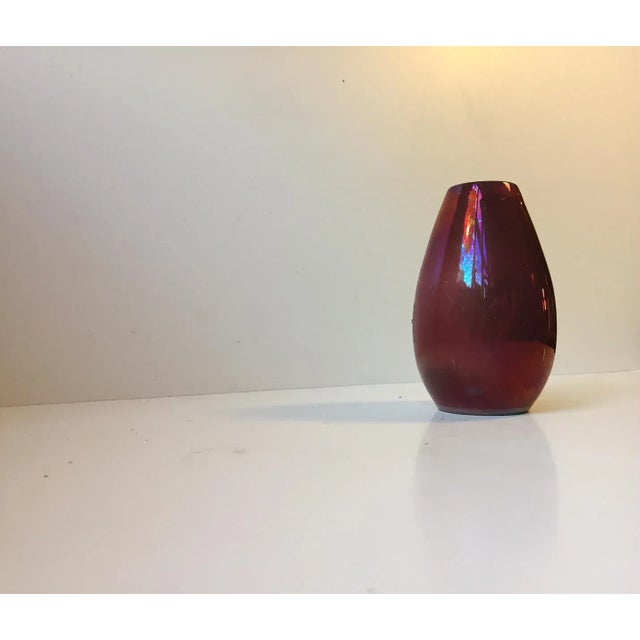 1940s Danish Lustre Mirror Glaze Vase by Øbo, 1930s For Sale - Image 5 of 5