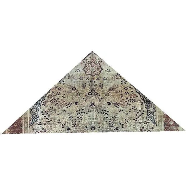 Ivory 19th Century Vintage Haji Jalili Style Tabriz Rug For Sale - Image 8 of 11