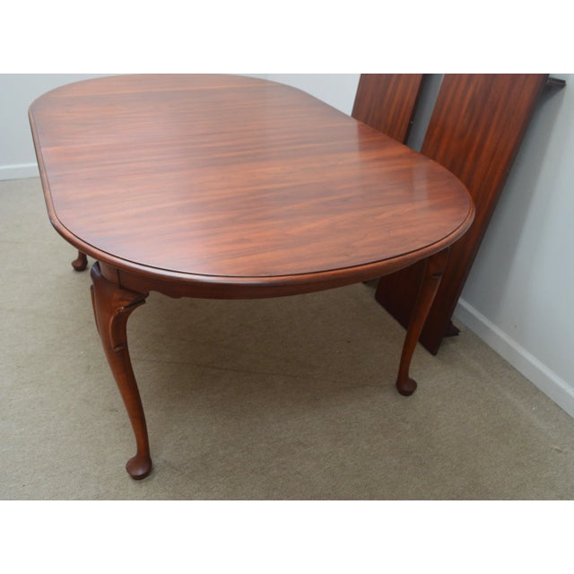 Traditional Henkel Harris Cherry Dining Table For Sale - Image 3 of 13