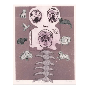 1990s Jane Eddy Body Bridge Embossed Etching