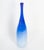 Blue and white blown glass vase from the 20th century by Floris Meydan and Royal Leerdam. H: 44cm, D: 10cm