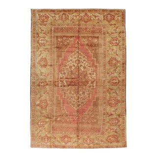 Galerie Shabab Collection Early 20th Century Turkish Oushak Room Size Carpet For Sale