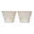 Pair of Vintage Tiffany & Co. White Garland Motif Italian Cachepots Planters For Sale