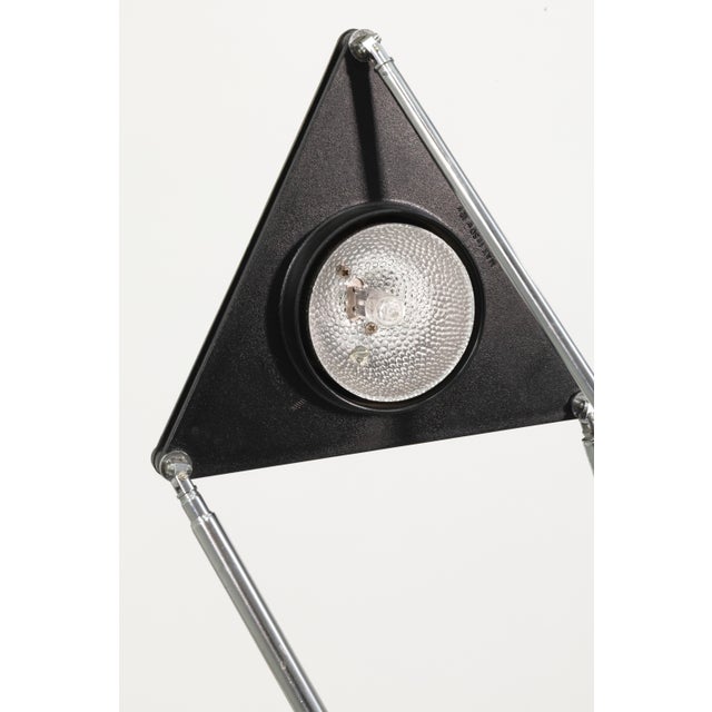 Black 1980s Italian Kandido Table Lamps by f.a. Porsche for Luci Italia - a Pair For Sale - Image 8 of 8