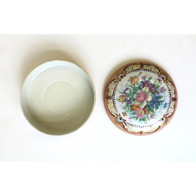 French French Porcelain Jewelry Box For Sale - Image 3 of 13