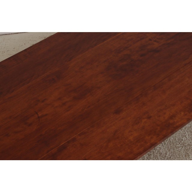 Eldred Wheeler Primitive Cherry Dropleaf Farm Table For Sale - Image 9 of 18