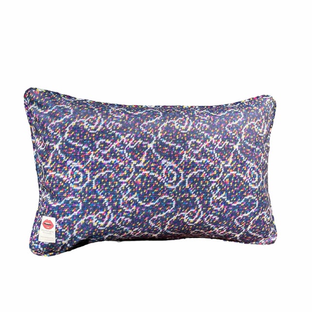 Textile Velvet "Gonna Start a Revolution" Feather Down Pillow, Custom, Original For Sale - Image 7 of 7