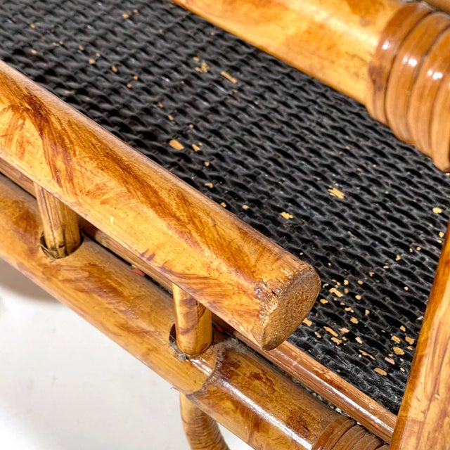 Rattan and Cane Magazine Stand For Sale - Image 9 of 10