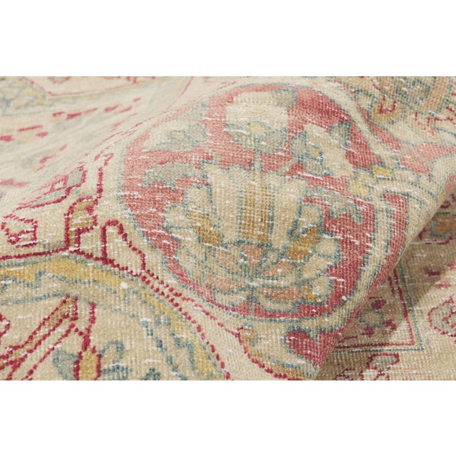 Late 19th Century Persian Yazd Rug, 10'02 X 14'09 For Sale In Dallas - Image 6 of 10