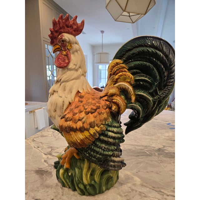 Sur La Table Rooster Decorative Accent This description per the original website: "Handcrafted Italian ceramic rooster is...