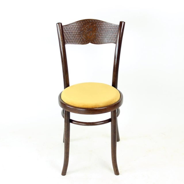 Wood Vintage Czechoslovakia Bentwood Chair, 1940s For Sale - Image 7 of 14