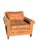 2010s Restoration Hardware Leather Chair Modern Seating With Brass Nail Heads For Sale - Image 5 of 7