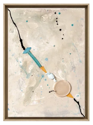 Elena Camacho, Lifeline II, Mixed Media, Framed