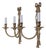 1950s Pair of French Style Brass Electric Sconces For Sale