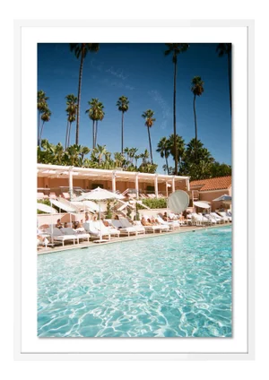 Beverly Hills by Natalie Obradovich in White Framed Paper, Large Art Print