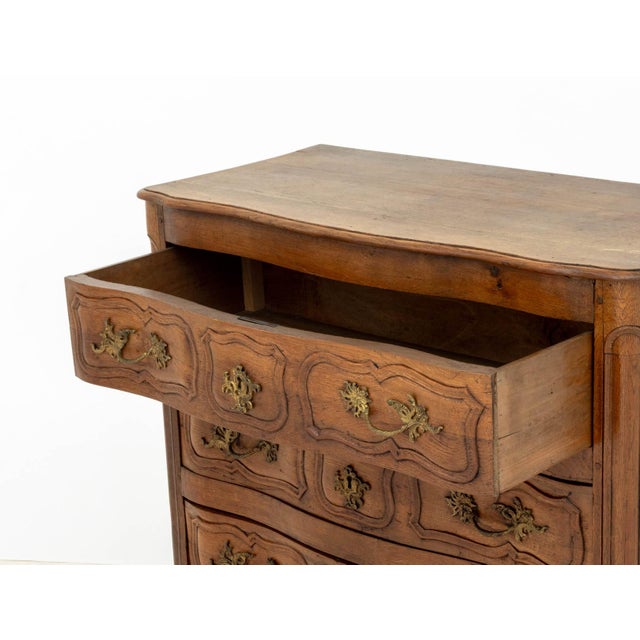 Brown Baroque Oak Chest of Drawers, 18th C. For Sale - Image 8 of 10