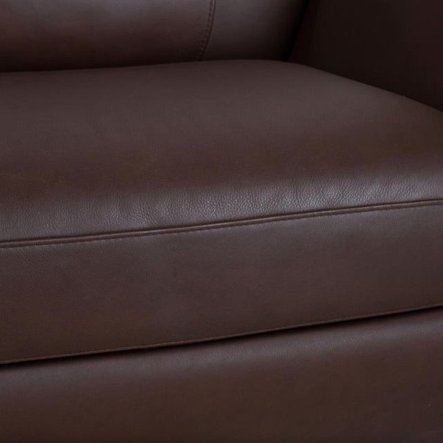 Brown A399 3-Seater, 2-Seater and Lounge Chair in Dark Brown Leather from Natuzzi Editions, Set of 3 For Sale - Image 8 of 18