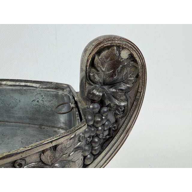 1920s Art Deco French Silver-Plated Jardiniere, 1920s For Sale - Image 5 of 12