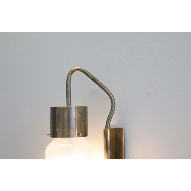 Metal Dominioni Azucena Model LP10 Brass Wall Lamps by Luigi Caccia Dominioni for Azucena, 1958, Set of 2 For Sale - Image 7 of 15