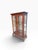 English Antique Mahogany Barley Twist Beveled Glass Curio Cabinet For Sale - Image 3 of 14
