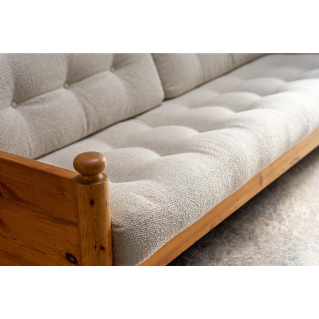 1970s Pine Sofa by Uno & Östen Kristiansson for Luxus, 1970s For Sale - Image 5 of 12