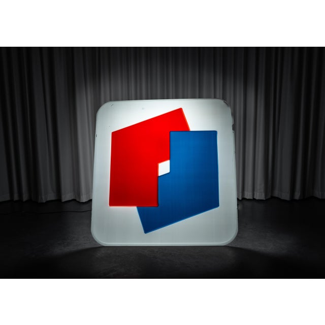 Industrial Elf Advertising Light Box Sign, 1967 For Sale - Image 3 of 11