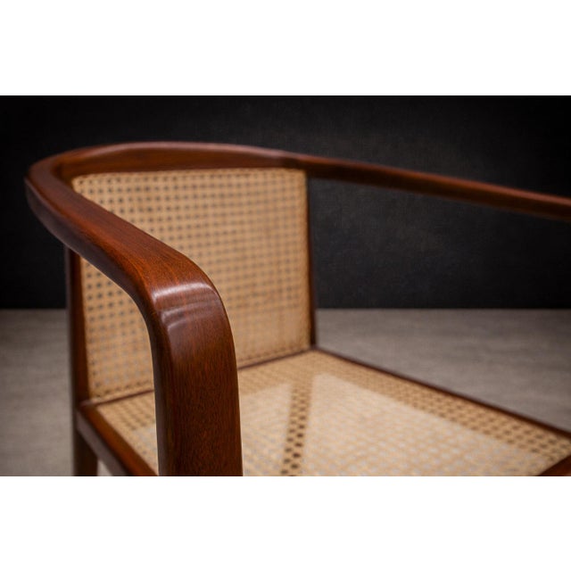 Armchair in Hardwood & Cane, John Graz, 1950s For Sale - Image 4 of 13