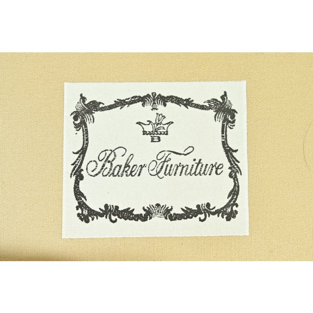 Yellow Baker Furniture Contemporary Yellow Velvet Upholstered Sofa For Sale - Image 8 of 12