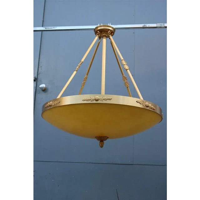 Round Chandelier in Murano Glass and Brass, 1970s, Italy For Sale - Image 17 of 18