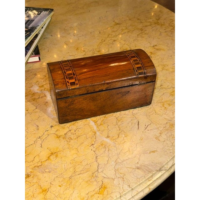 19th C. German Walnut Inlaid Box For Sale In Dallas - Image 6 of 6