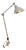 Clamp Lamp by Curt Fischer for Midgardleuchten Auma, 1950s For Sale