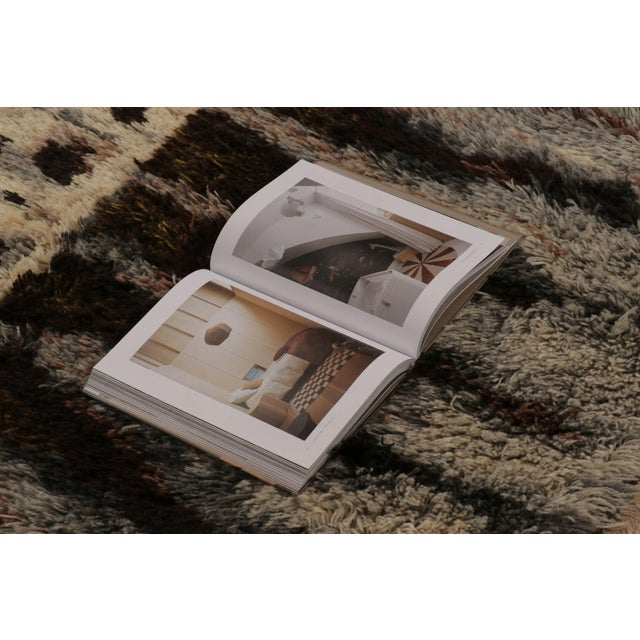 Beige Vintage Swedish Rya Rug With Gray and Beige Geometric Spire Design - Rug & Kilim For Sale - Image 8 of 9