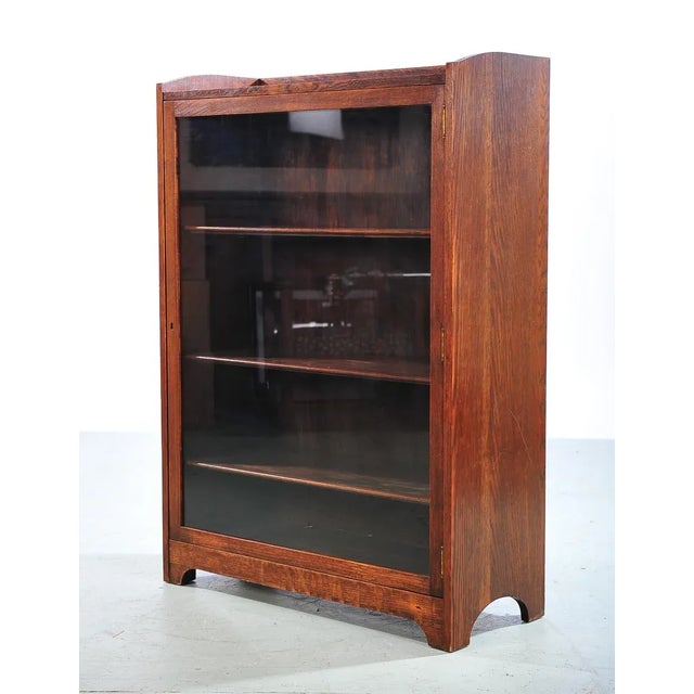 Antique Oak Book Shelf For Sale - Image 4 of 8