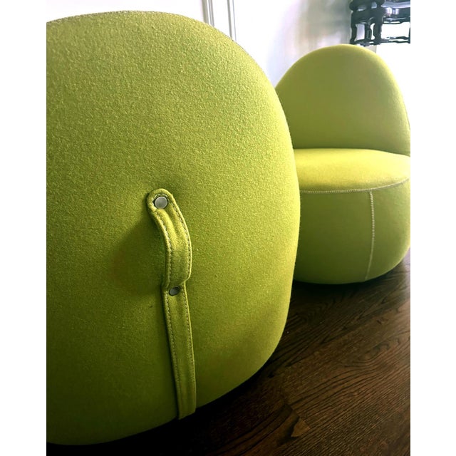 Pair of "Mitt" Lounge Chair by Bernhardt Design For Sale - Image 4 of 12