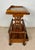 1930s Victorian Walnut Canterbury Magazine Rack with Tray Top For Sale - Image 10 of 10