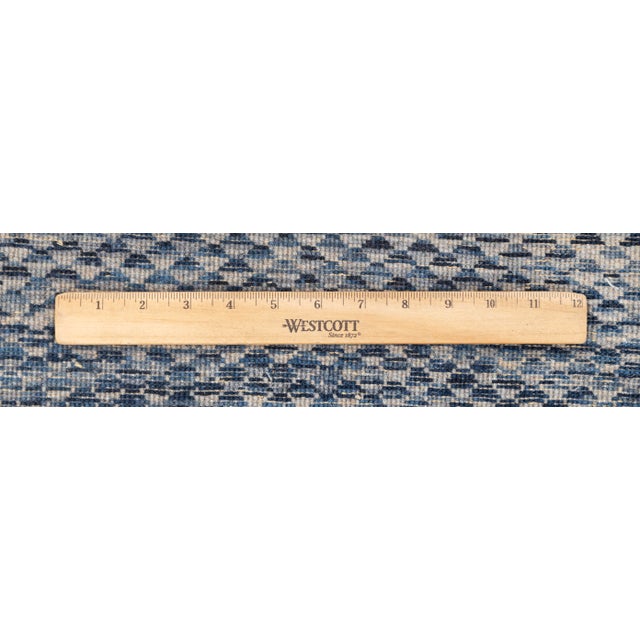 4' x 6' Savannah Hand Knotted Modern Blue Gray Wool & Silk Rug For Sale - Image 14 of 18
