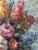 Late 20th Century Mid 20th Century Impressionist Still Life Floral Bouquet Oil Painting Signed For Sale - Image 5 of 9