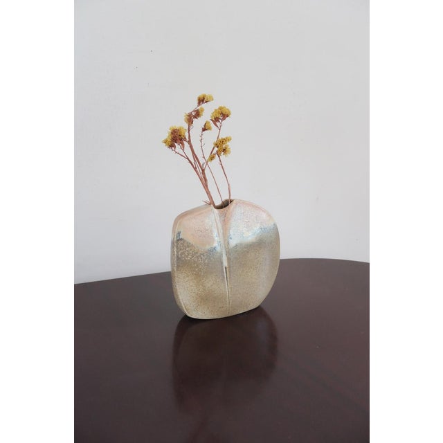 Modernist Pebble Vase in Porcelain by Virebent, France, 1970s For Sale - Image 11 of 12