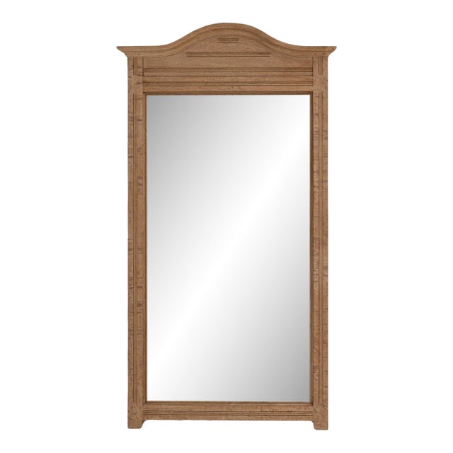 1910s Belgian Oak Mirror For Sale