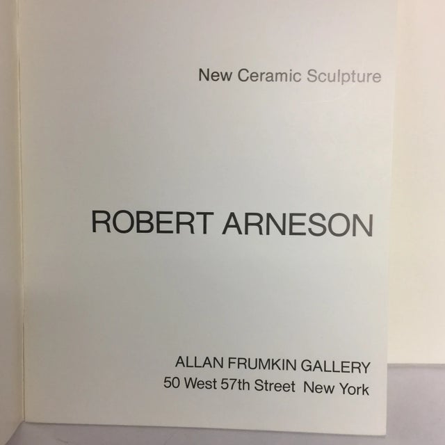 Contemporary Vintage 1982 Robert Arneson Ceramic Sculpture Book For Sale - Image 3 of 10