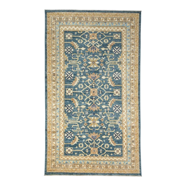 Handwoven Oushak Rug 2'10" x 4'11" #17473 For Sale