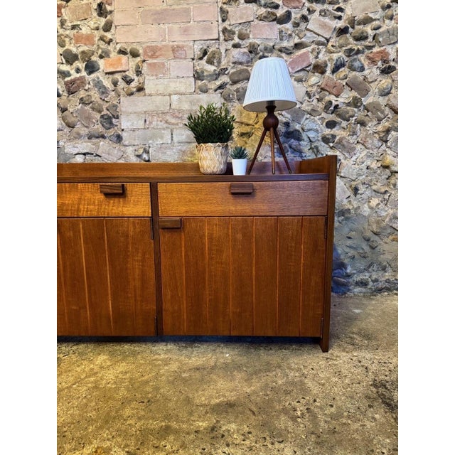 Brown Vintage Brutalist Teak Sideboard from Meredew, 1960s For Sale - Image 8 of 18