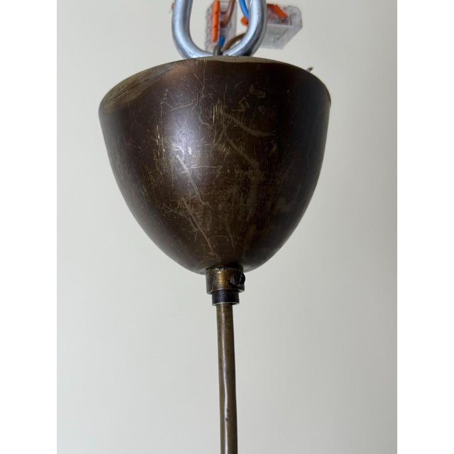 Scandinavian Brass Diablo Pendant Light, 1950s For Sale - Image 10 of 16
