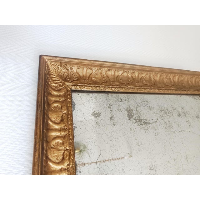 Gold Louis Philippe Style Gilded Wood Mirror, 1920s For Sale - Image 8 of 11