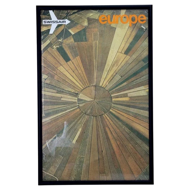 Swissair Europe Travel Poster by Emil Schulthess & Hans Frei, 1971 For Sale - Image 6 of 6
