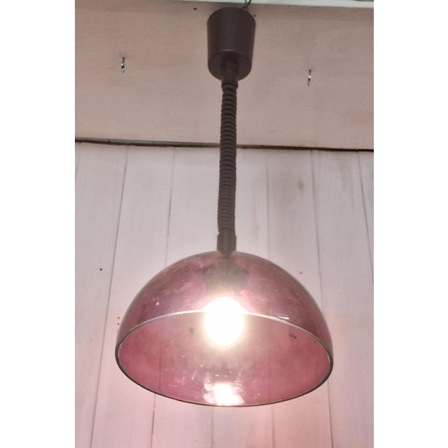 1970s Vintage Height-Adjustable Hanging Lamp, 1970s For Sale - Image 5 of 7