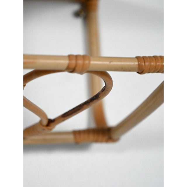 1960s Suspended Bamboo Bedside Table, 1960s For Sale - Image 5 of 10